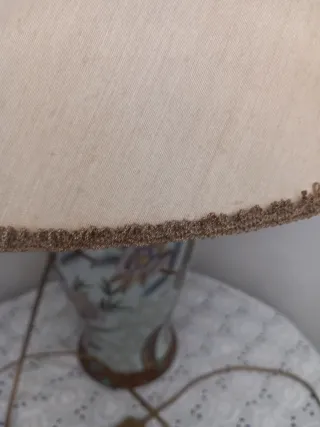 Paralume beige e marrone vintage in ceramica come.