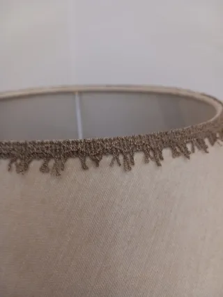 Paralume beige e marrone vintage in ceramica come.