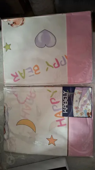 Juego sábanas infantiles oso 80x190