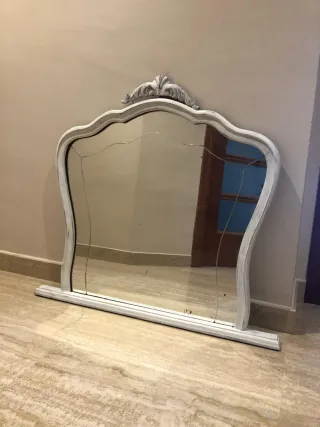 Espejo decorativo madera y cristal