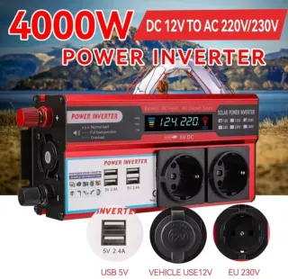 Inversor 4000W DC 12V a AC 220V