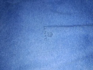 Chaqueta de cremallera azul hombre