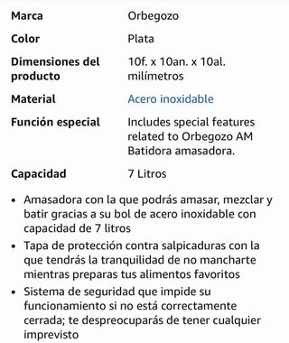 Batidora Orbegozo AM 8000 con accesorios