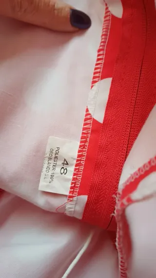 Traje Flamenca Rojo Lunares Blancos