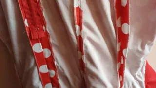 Traje Flamenca Rojo Lunares Blancos