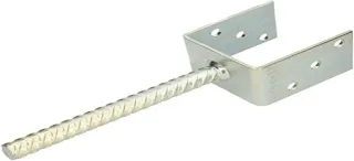 KOTARBAU® Soporte de poste en U 90 mm Anclaje Suelo