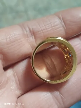 Anillo Oro Circonitas Talla 18