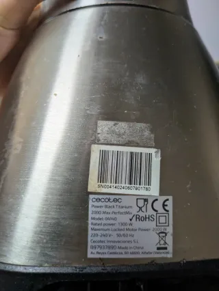 Batidora Cecotec Power Titanium 2000W