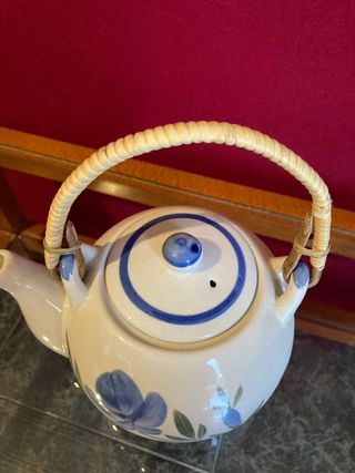 Conjunto de té porcelana China flores azules