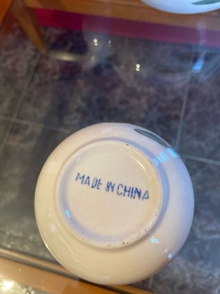 Conjunto de té porcelana China flores azules