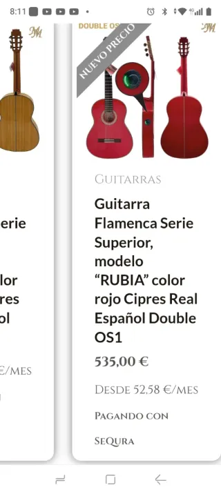 Guitarra flamenca NO NEGOCIABLE