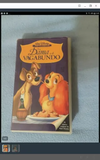 2 Películas Disney VHS Pocahontas Español