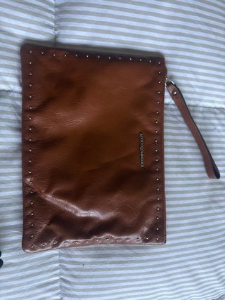 Bolso de mano Adolfo Dominguez piel marrón