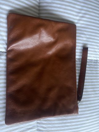 Bolso de mano Adolfo Dominguez piel marrón