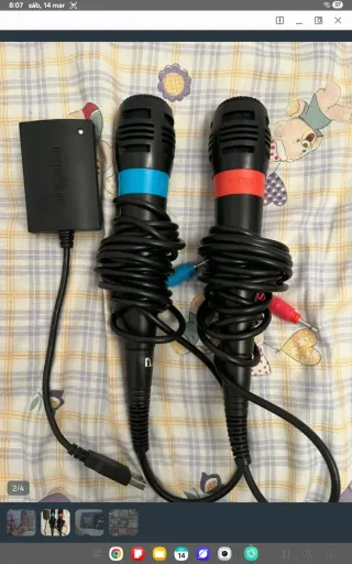 Lote 2 Micrófonos Singstar PS4 Karaoke