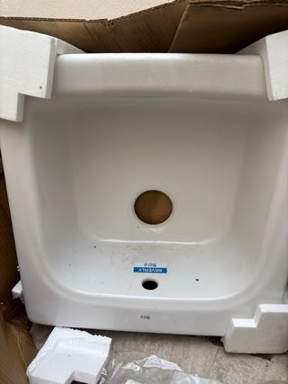 Fregadero Roca Porcelana Blanco. Model Beverly