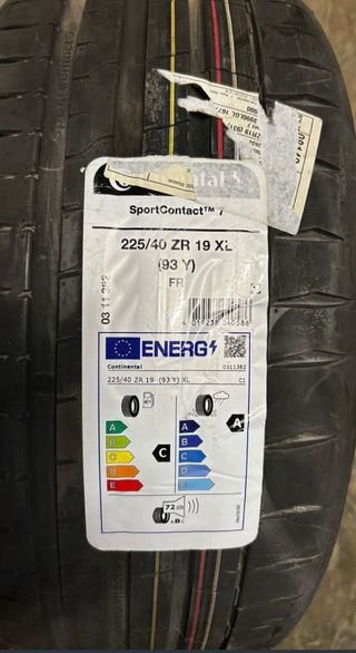 Neumático Continental SportContact 225/40 ZR 19 XL