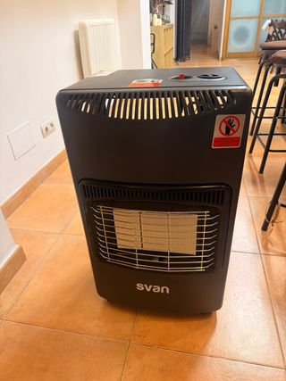 Estufa Gas Butano Svan Negra + Bombonas