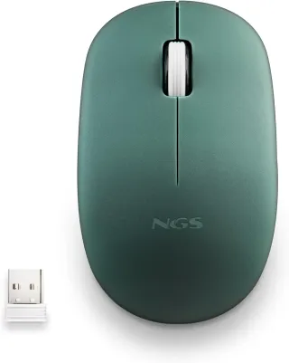 NGS Fog Pro Green - Ratón Inalámbrico Óptico