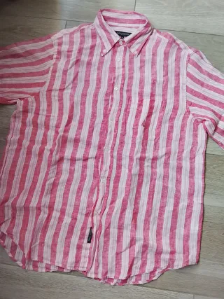 Camicia Marina Yachting righe rosa/bianco