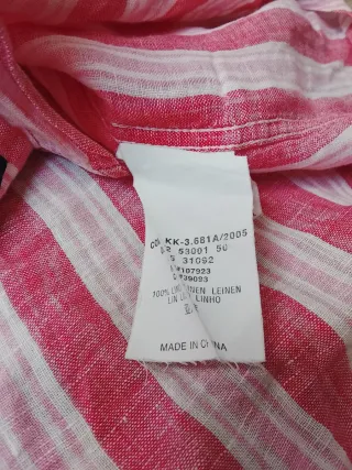 Camicia Marina Yachting righe rosa/bianco