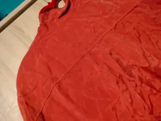 Blusa bohemia naranja hippie ancha