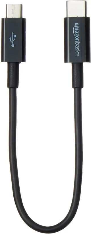 Cable USB-C a Micro USB 2.0, 15.2 cm - Negro