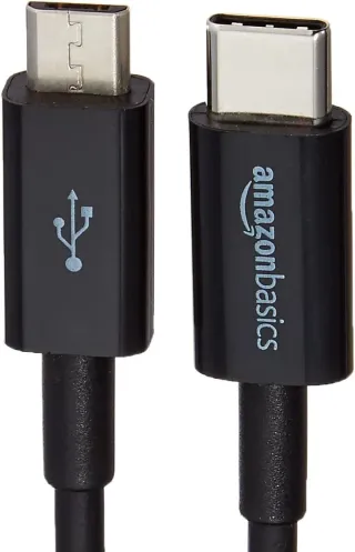 Cable USB-C a Micro USB 2.0, 15.2 cm - Negro