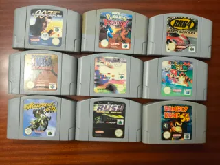 Nintendo 64 + 2 Mandos + 9 Juegos.