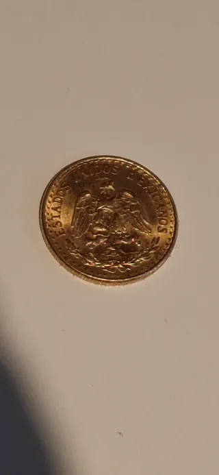 Dos Pesos Mexicanos 1945 Oro