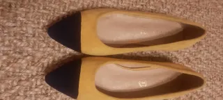 Zapatos de piel AZAREY amarillos