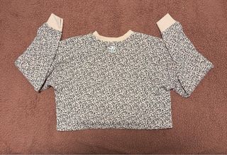 Sudadera Adidas Crop Leopardo