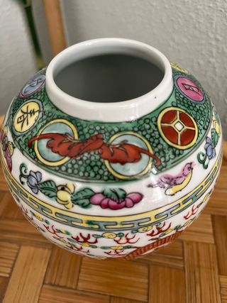 Ginger Jar de porcelana con dragones de 4 garras