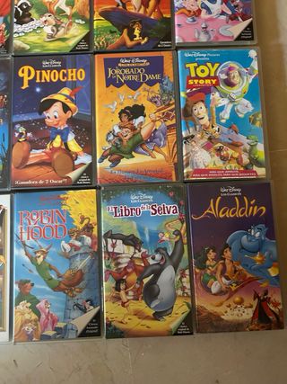24 Cintas VHS Clásicos Disney (Español)