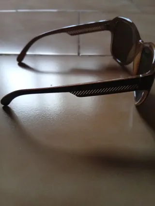 Gafas de sol negro y marrón