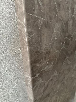 Encimera de madera imitación marmol  nueva