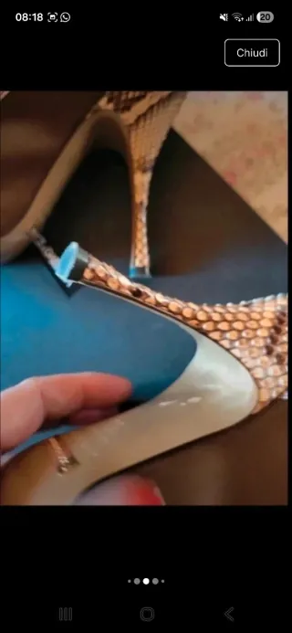 Sandali Dolce & Gabbana Raso e Pelle Serpente