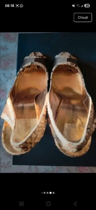 Sandali Dolce & Gabbana Raso e Pelle Serpente