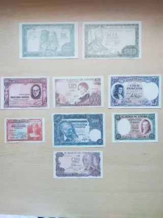 Lote Billetes españoles facsímil