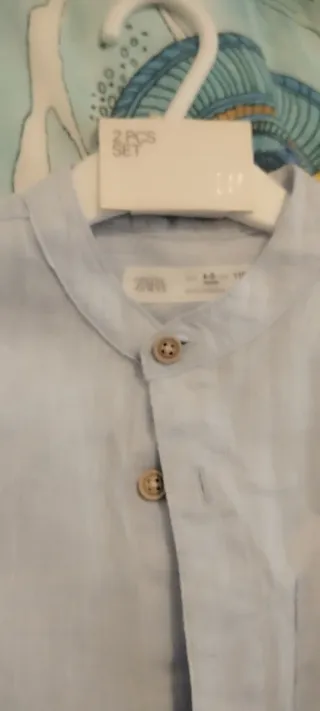 Lote Camisas niño 4-5 años 110 cm rosa y azul cuel