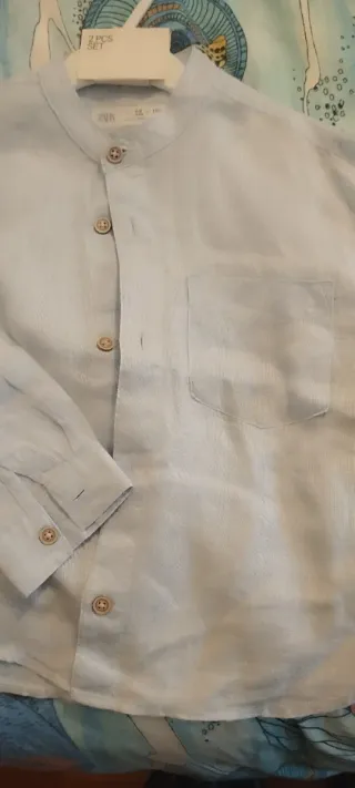 Lote Camisas niño 4-5 años 110 cm rosa y azul cuel