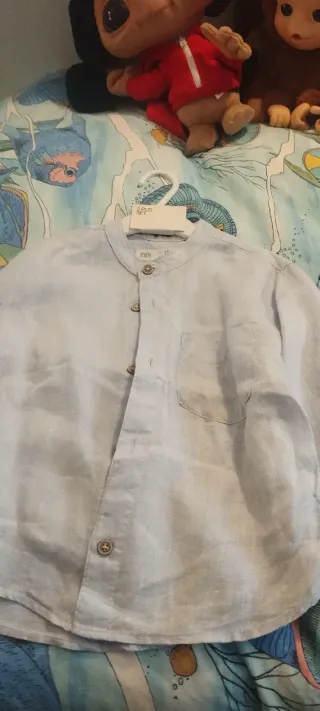 Lote Camisas niño 4-5 años 110 cm rosa y azul cuel