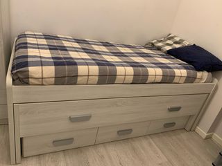 Cama nido con cajones + armario