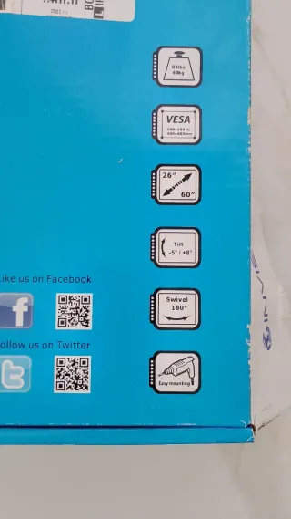 Supporto TV Parete per schermi da 26-60 Pollici