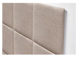 Cabecero Tapizado Paneles Beige/Gris