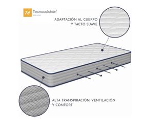 Colchón Cuna Bebé Reversible