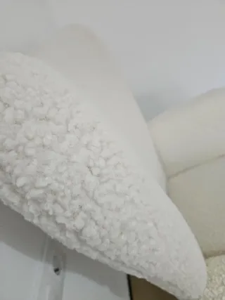 Sillón de borreguito blanco