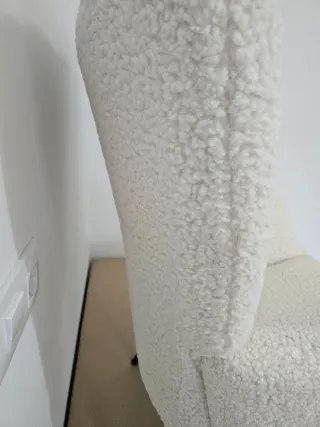 Sillón de borreguito blanco