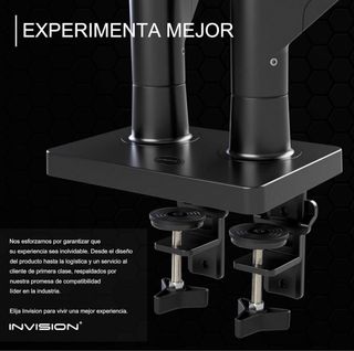 Soporte Doble Monitor Invision Gas MX900