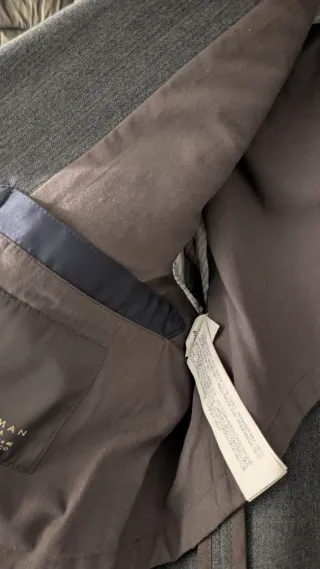 Americana traje Zara gris